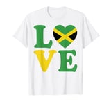 Love Jamaica Flag Happy Independence Day 2024 Proud Jamaican T-Shirt