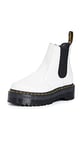 Dr. Martens Mixte Chelsea Boot Rangers, White Smooth, 39 EU