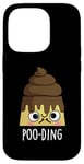 Coque pour iPhone 14 Pro Jeu de mots amusant Poo-ding