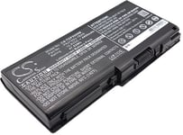 Kompatibelt med Toshiba Qosmio X500-11M, 10.8V, 4400 mAh