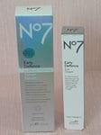 No7 Early Defence Glow Activating Serum - 30ml  And Eye Cream 15ml  Bundle