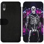 Sony Xperia L3 Wallet Slim Case Fortnite Skull Trooper