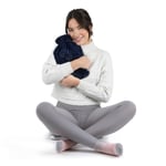 Luxurious 2L Fluffy Hot Water Bottle with Pom Pom