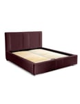 Lit coffre 180x200 coloris bordeaux - Collection RITCHY