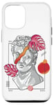 Coque pour iPhone 12/12 Pro Vaporwave Buste romain Surréaliste Statue rétro Futurisme Esthétique