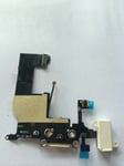 Charging Port Dock Connector headphone Flex Cable with mic for  WHITE iPhone 5