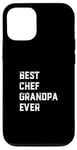 Coque pour iPhone 12/12 Pro Meilleur chef de tous les temps Chef Cook Papy Old Grandpa Cooking