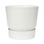 Elho Vaso Greenville Rond 20Cm Blanc