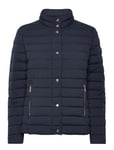 Lauren Ralph Lauren Quilted Funnelneck Puffer Coat Marinblå