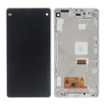 Sony Xperia Z1 Compact OEM LCD-skärm och digitizer-montering - Vit