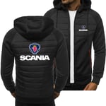 Men's Hoodie Pullover Zip Sweatshirt Jacket - 3D Scania Casual Unisex Hooded Tops Long Sleeve Cardigan Spring and Autumn Sweater Jacket - Teen,Black,L