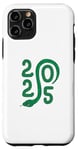 Coque pour iPhone 11 Pro Bonne année chinoise - Symbole serpent vert Nouvel An 2025