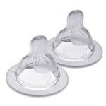 MAM Teats Size 2 Suitable for 2+ Months Medium Flow Silicone Baby Bottles