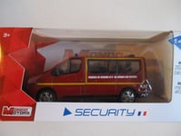 miniature Mondo Motors - RENAULT TRAFIC VSAV POMPIERS 1:43 - Miniature -rouge