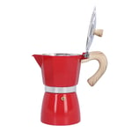 300ML Mocha Pot Coffee Pot Mocha Coffee Pot Red