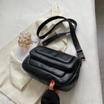 BlackMax pituus<50cm- Vintage nahkaiset Crossbody-laukut naisille 2024 Talvi Uusi Käsilaukkuissa Pieni Yksinkertainen Matkalaukku