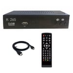 DVB T2 HEVC 265 Digital TV-mottagare DVB-T2 265 1080P HD-avkodare USB Terrestrial TV-mottagare Set Top Box EU-kontakt