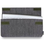 Adore June Keeb Business Housse Compatible avec Apple Wireless Keyboard, Fait sur Mesure Case pour Clavier - Gris/Noir