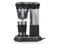 Prixton Capri, Filter Kaffemaskin, 0,45 L, Kaffebønner, Kvernet Kaffe, Innebygd Kvern, 600 W, Svart, Gjennomsiktig