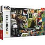 Trefl- Puzzles de 1000 Pièces-Casse-tête de Collage avec des Personnages de Contes de Fées, Divertissement, Amusement, pour Les Enfants de 12 Ans, 10718, Star Wars Mandalorian, Grog Collection