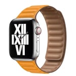 Nahkainen ranneke Apple Watch -rannekkeelle 44mm 40mm 45mm 41mm Magneettinen linkkiranneke iWatch Ultra 49mm Seires 8 7 6 SE 5 4 3 42mm Kalifornian...