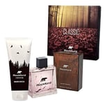 Lot Homme Parfum Rockford classico EDT 100ml+ Gel Douche Et Échantillons Cadeau