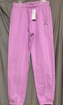 Womens Air Jordan Brooklyn Fleece Joggers Sz S Pink White DX0377 532