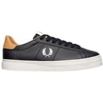 Fred Perry Mens Spencer Vulc Leather B8350 102 Black Trainers material_real_leather - Size UK 5