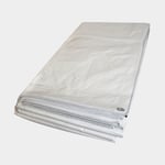 Super Tarp Presenning Standard, vit, 160 g / m², 6 x 10 meter