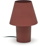 Canapost, Bordlampe, terracotta, H30x20x20 cm, jern