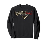 Retro Classic VU Meter Vintage Stereo Music Lover Men Women Sweatshirt