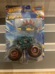 Hot Wheels Mega Wrex Monster Trucks With Hot Wheels Car 1:64 Scale