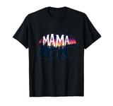 MAMA BEAR Women Scenic Christmas Pajama Family Mom Gift T-Shirt