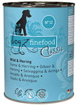 Dogz finefood Nourriture pour Chien n ° 12 Wild & Hering 400 g, Lot de 6 (6 x 400 g)