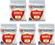 Tassimo Kenco Flat White Coffee Pods x8 (Pack of 5, Total 40 Drinks)