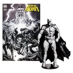 DC Direct - Figurine Gold Label McFarlane 17cm avec Comic Black Adam - Batman Line Art Variant - TM15893