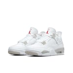 Air Jordans 4 Retro Tech White för män och kvinnor Original AJ4 Sneakers 42.5