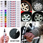 Uk Car Tyre Marker Waterproof Paint Pen Set Tire Permanent Glass Oil Draw Arts