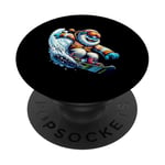 Cooler Yeti Snowboard Fun In Winter PopSockets Adhesive PopGrip