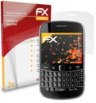 atFoliX 3x Screen Protection Film for Blackberry Bold 9900 matt&shockproof