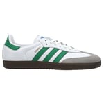 adidas Original Samba OG - Hvit/Grønn - Innendørs (IC), størrelse 47⅓