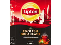 Lipton Lipton Svart Te, English Breakfast, 92 Påsar