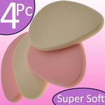 Make Up Sponge Applicator 4Pc SUPER SOFT Cream Foundation Cosmetic Blender Pad