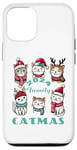 Coque pour iPhone 12/12 Pro Catmas Famille Chat Kitty Funny Christmas Holiday 2024