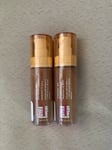 2 x Uoma by Sharon C Flawless IRL Skin Perfecting Foundation 30ml BROWN SUGAR T2