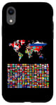 iPhone XR 238 Flags,World Flags,World map with flags. Case