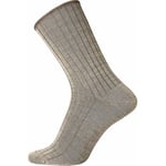 Egtved Strømper Wool No Elastic Rib Socks Sand Str 45/48