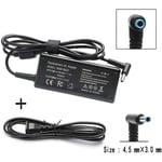 Chargeur pour ordinateur portable HP 15-f004wm - 45W 19.5V 2.31A - Connecteur 3.0mm x 4.5mm