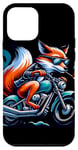 Coque pour iPhone 12 mini Renard Sur Moto Vibe Cool