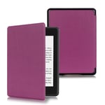 KOMI PU Leather Protective Case compatible with Kindle Paperwhite 4 E-Reader (10th Generation, 2018 Version), Ebook Protection Cover(purple)
